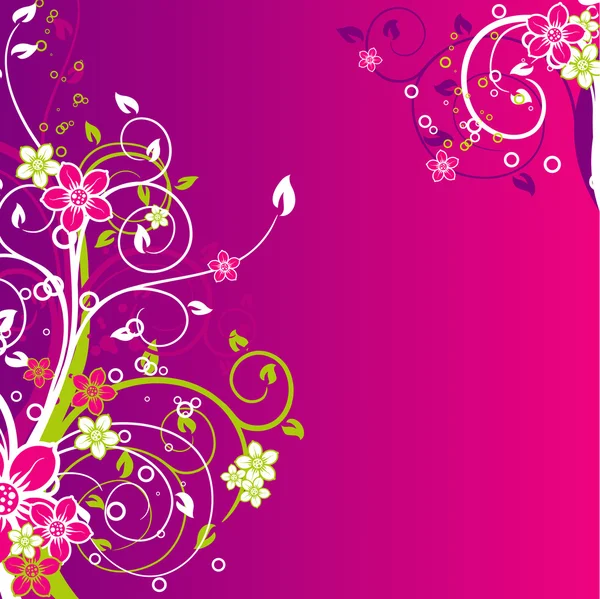 Floral abstracte achtergrond, vector — Stockvector