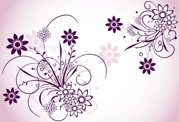 Fondo abstracto floral, vector — Vector de stock