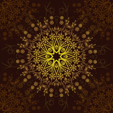 Dikişsiz çiçek desenli, vektör