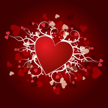 valentines çiçek arka plan, vektör
