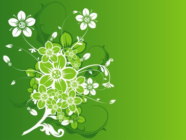 çiçek arka plan, vektör