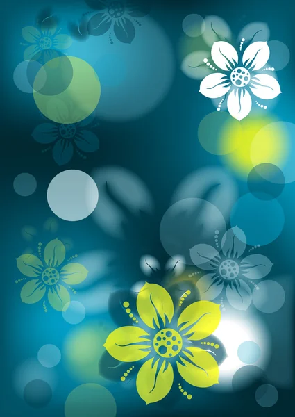 Fondo abstracto floral, vector — Archivo Imágenes Vectoriales