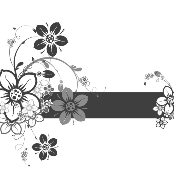 Blommig abstrakt bakgrund, vektor — Stock vektor