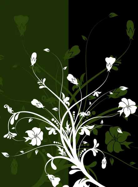 Fond abstrait floral, vecteur — Image vectorielle