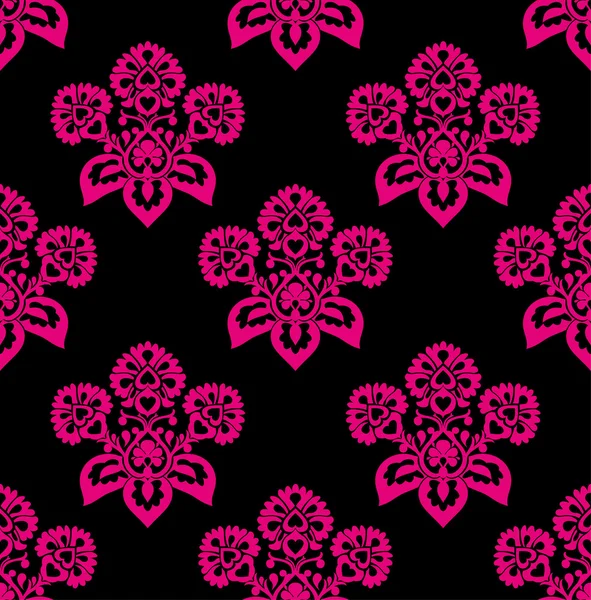 Motif floral rétro, sans couture, vecteur — Image vectorielle