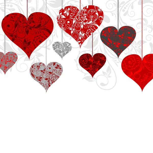 Valentines background, vector illustration — Stock Vector