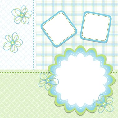 -çocuk için şablon kartları vektör