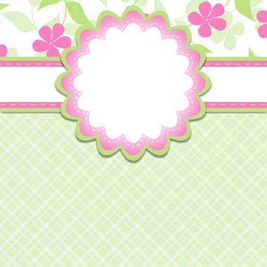 Kız, vektör, eps10 için şablon kartları