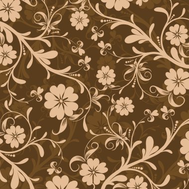 Dekoratif çiçek desenli, vektör