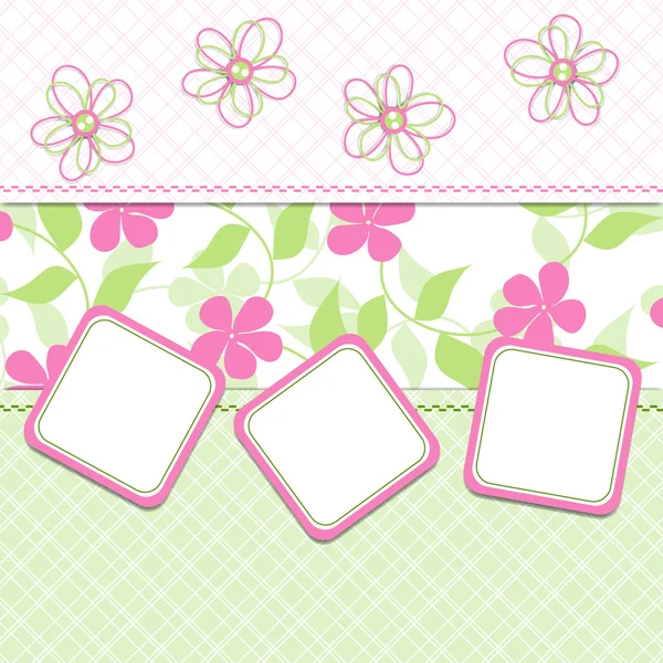 Template cards for the girl, vector, eps10 — Stock Vector