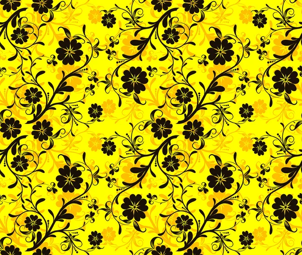 Motif floral sans couture, vecteur — Image vectorielle