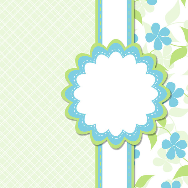 Открытка-шаблон, вектор
