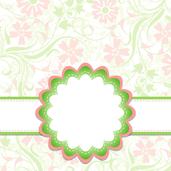 Открытка-шаблон, вектор
