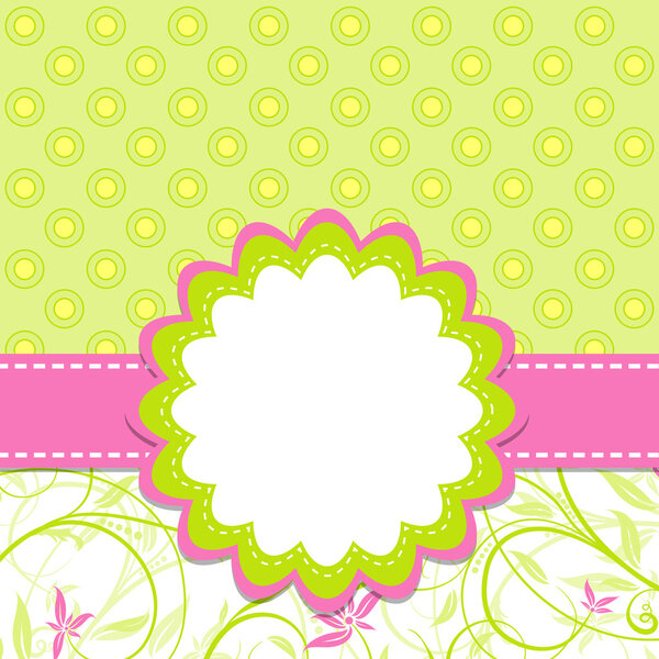 Открытка-шаблон, вектор
