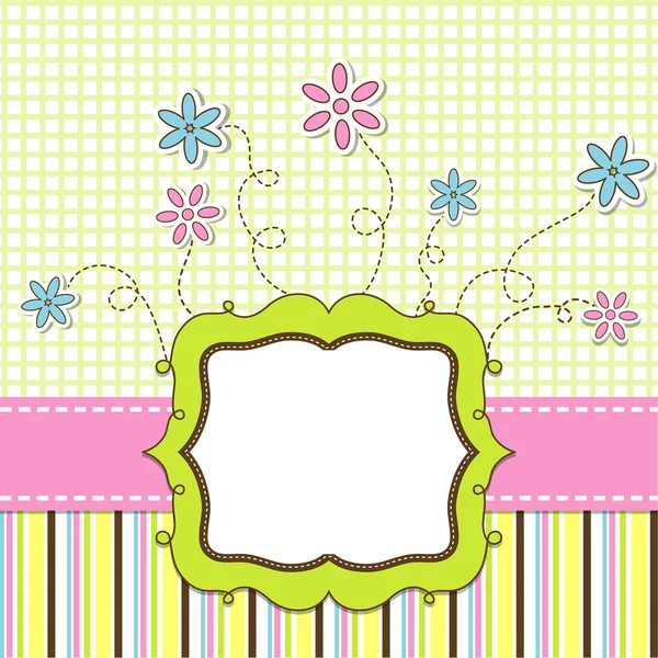 Template cards for the girl, vector — Stock Vector