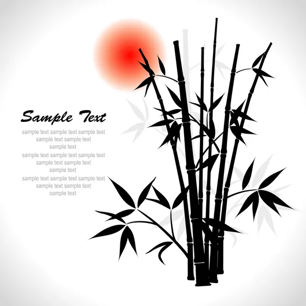 Bamboo, vector illustration — Stock Vector