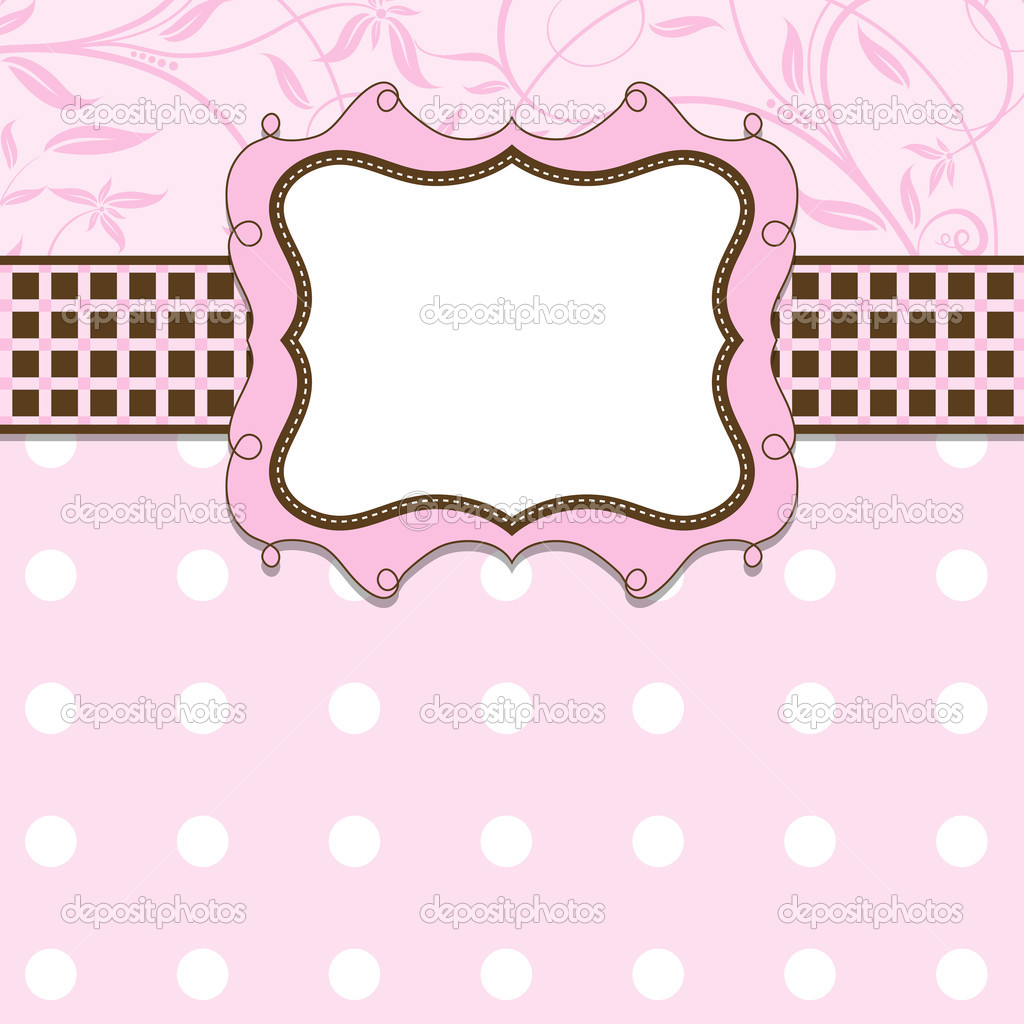 Template greeting card, vector