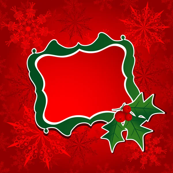 Modèle carte de voeux de Noël, vecteur — Image vectorielle