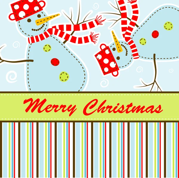 Szablon świąteczny kartkę z życzeniami, wektor — Wektor stockowy