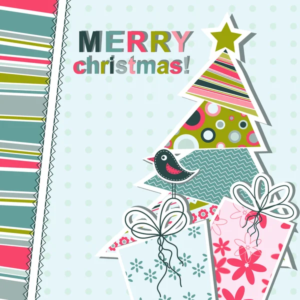 模板圣诞贺卡、 矢量 — 图库矢量图片