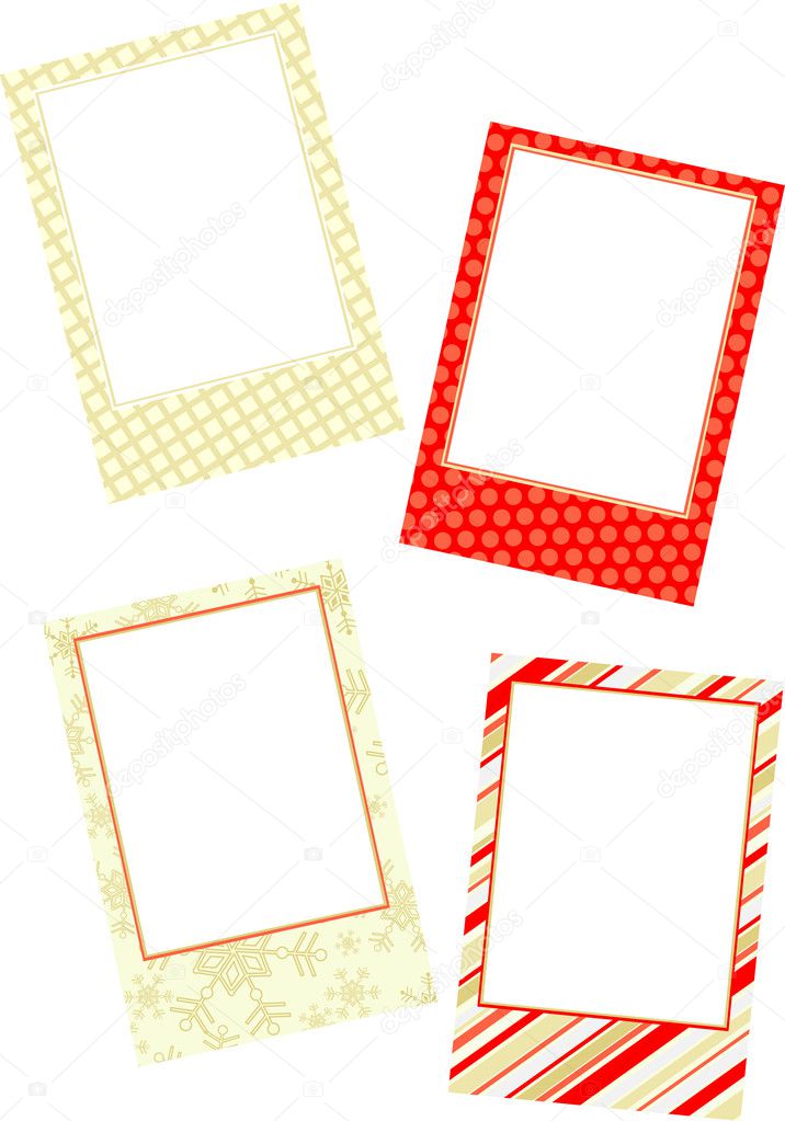 Template photo frames, vector