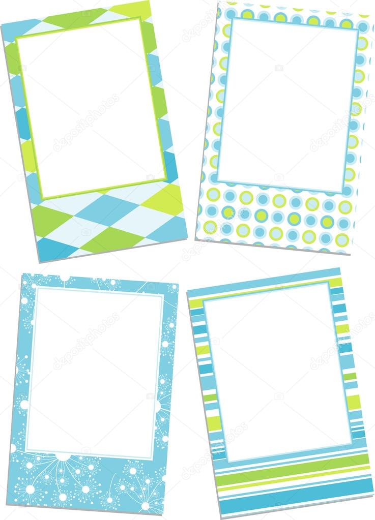 Template photo frames, vector