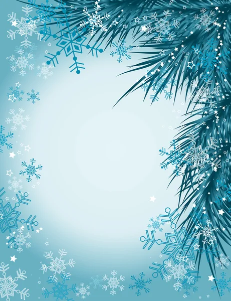 Kerstboom achtergrond, vector — Stockvector