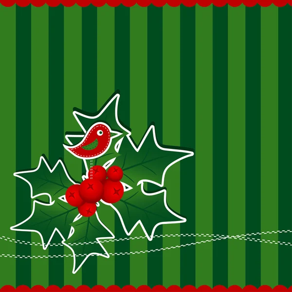 Sjabloon christmas wenskaart, vector — Stockvector