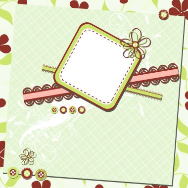 Şablon tebrik kartı, vektör