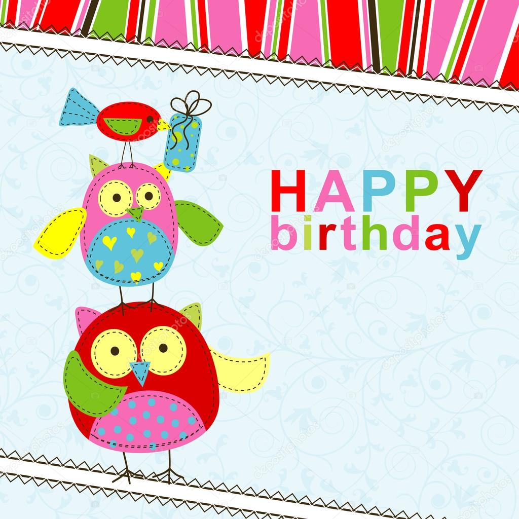 Template Birthday Greeting Card Vector Stock Vector Image By C Tolchik