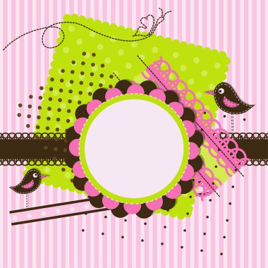 Şablon tebrik kartı, vektör