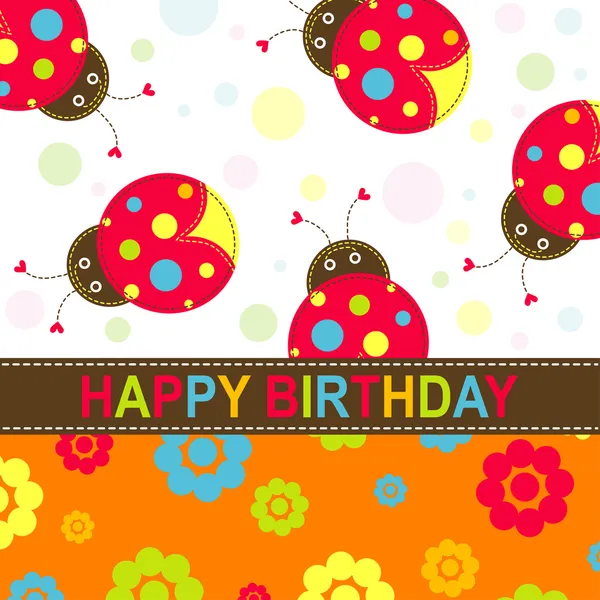 Tarjeta de felicitación de plantilla, vector — Vector de stock