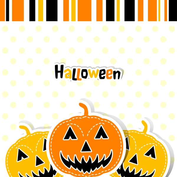 Template Halloween greeting card, vector — Stock Vector