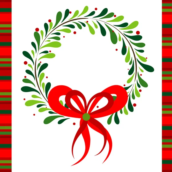 Modèle carte de voeux de Noël, vecteur — Image vectorielle