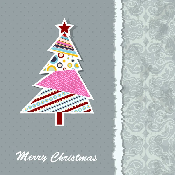 Szablon świąteczny kartkę z życzeniami, wektor — Wektor stockowy