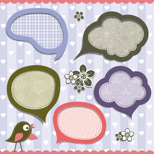 Template speak bubbles, vector — Stock Vector