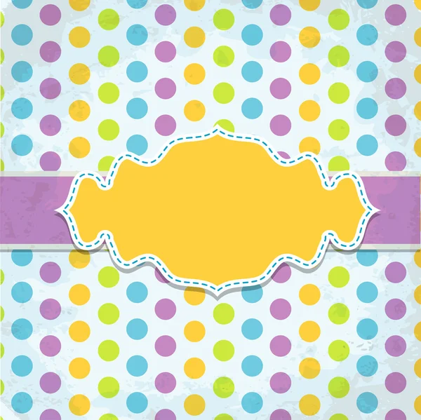 Template greeting card, vector — Stock Vector