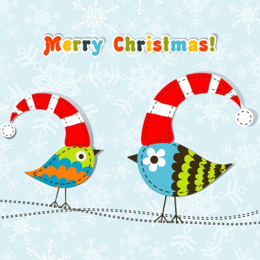 Şablon Noel tebrik kartı, vektör