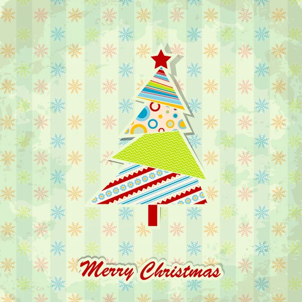 Christmas greeting card, vector — Stock Vector