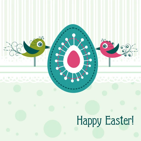 Template Easter greeting card, vector — Stock Vector