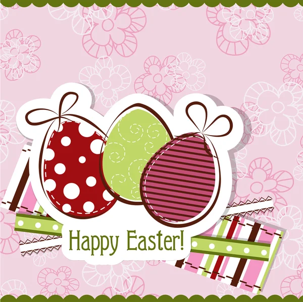 Template Easter greeting card, vector — Wektor stockowy