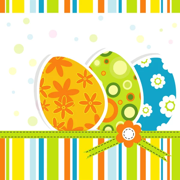 Template Easter greeting card, vector — Stock Vector