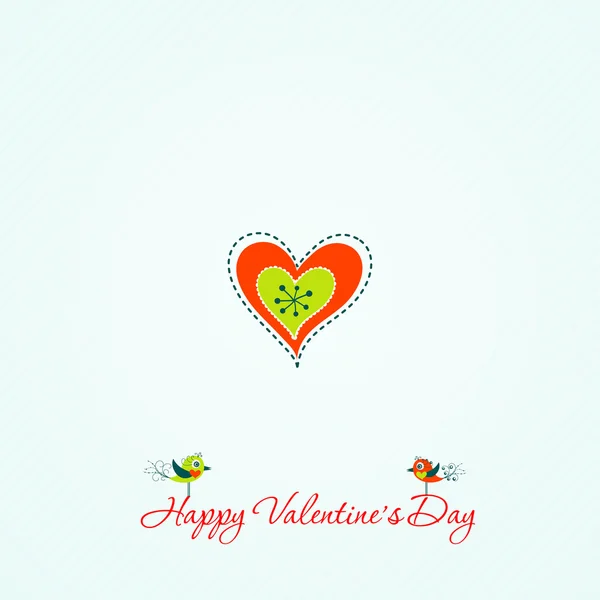 Template Valentine greeting card, vector — Stock Vector