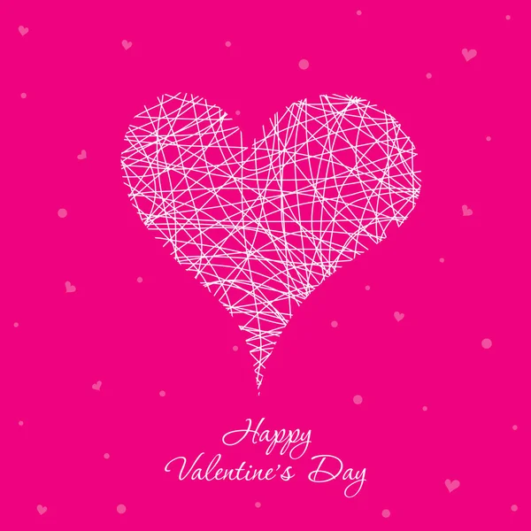 Template Valentine greeting card, vector — Stock Vector