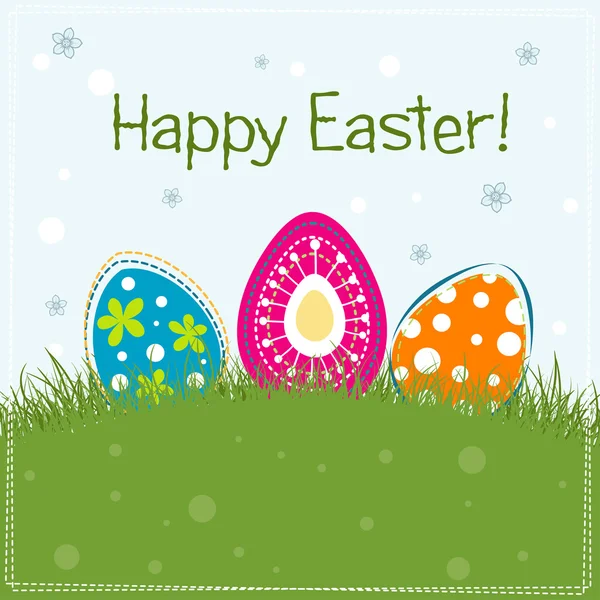 Template Easter greeting card, vector — Stock Vector