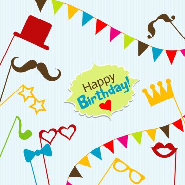 Şablon tebrik kartı, vektör