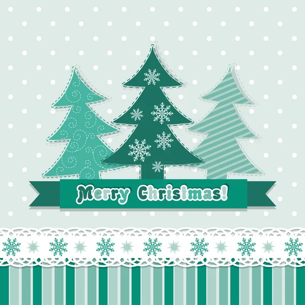 Template Christmas greeting card, vector — Stock Vector