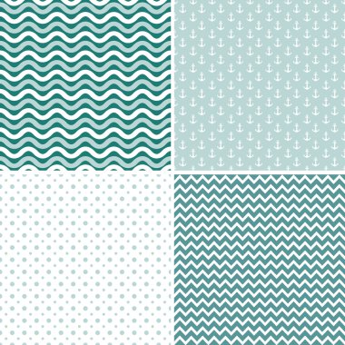 kesintisiz deniz desen, vektör