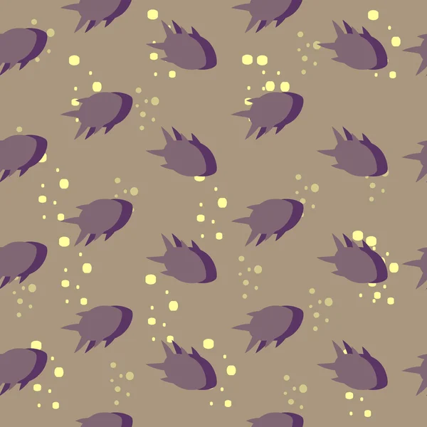 Seamless pattern with fishes — Stock Vector