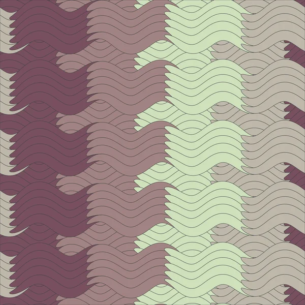 Motif abstrait coloré, fond vagues — Image vectorielle
